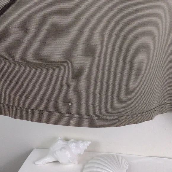 Gold Tri Mountain 60's 2 Ply DBL Mercerized-Cotton Polo Pinstripe Shirt 2XL - Picture 7 of 14